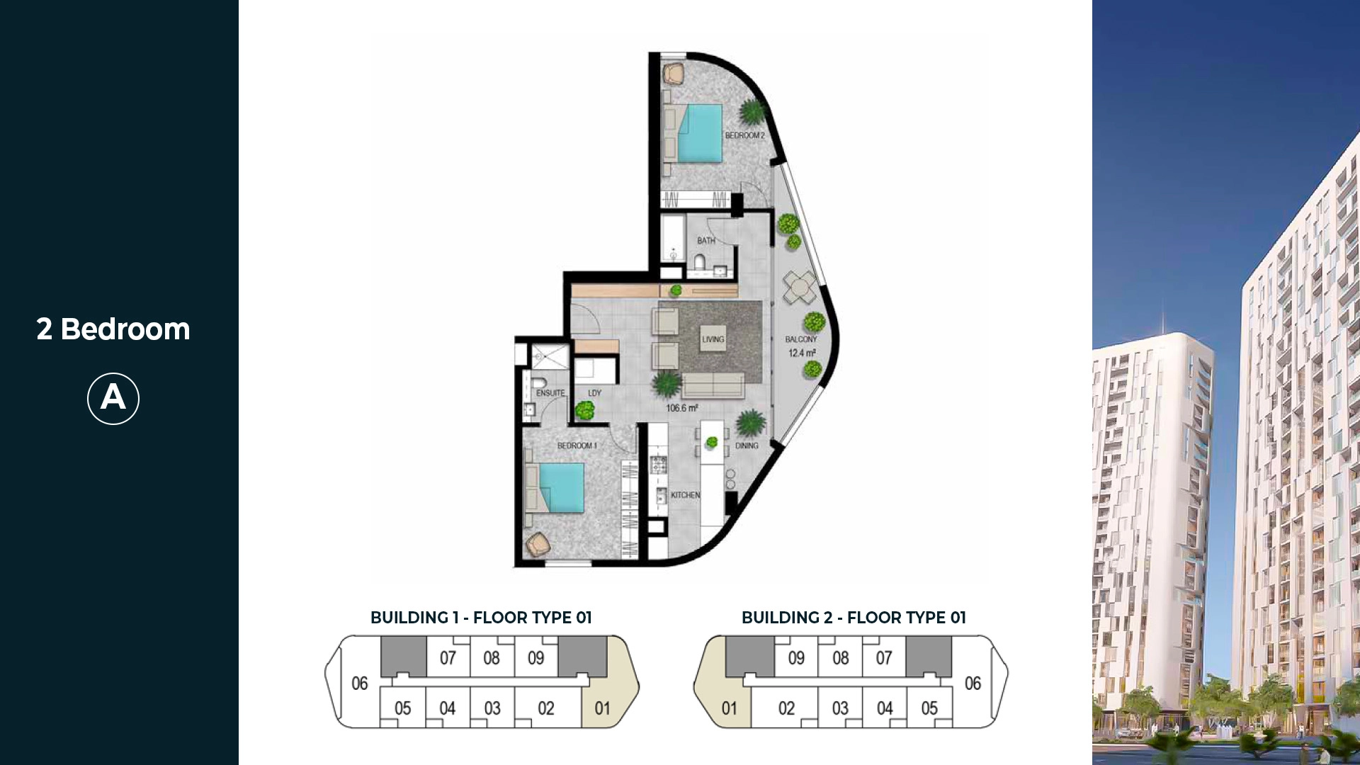 2 BR - Type B